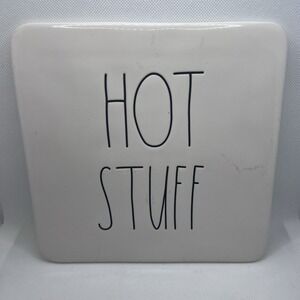 Rae Dunn Hot Stuff Ceramic Trivet Hot Plate Artisan Collection Preowned